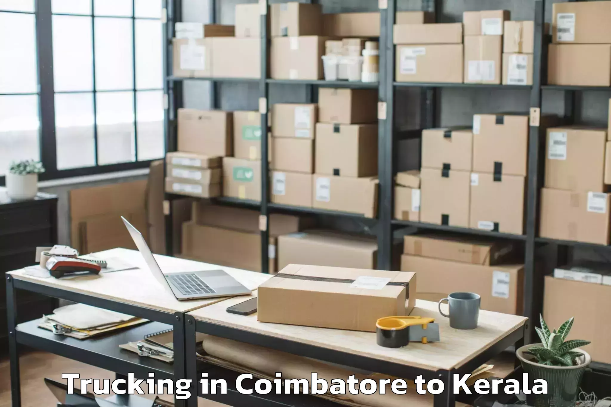 Hassle-Free Coimbatore to Kannur University Kannur Trucking